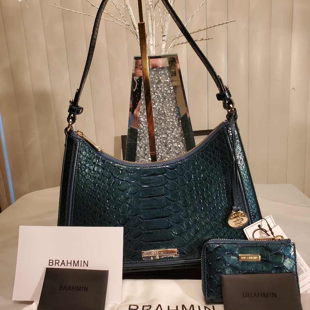 🦚BRAHMIN ESME BAG & ANITA WALLET -  NEW WITH TAGS
